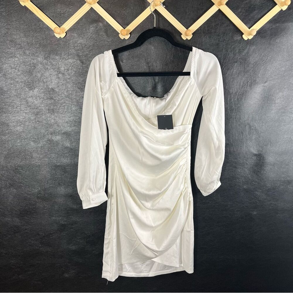 Fashion Nova White Different From The Past Off Shoulder Mini Dress Size Medium